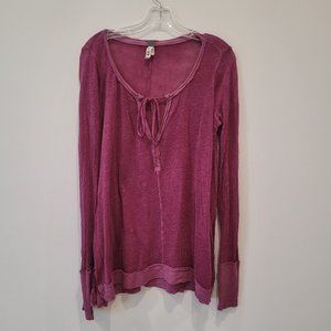 We The Free Free People Affogato Hacci Colonial Rose Top Size M